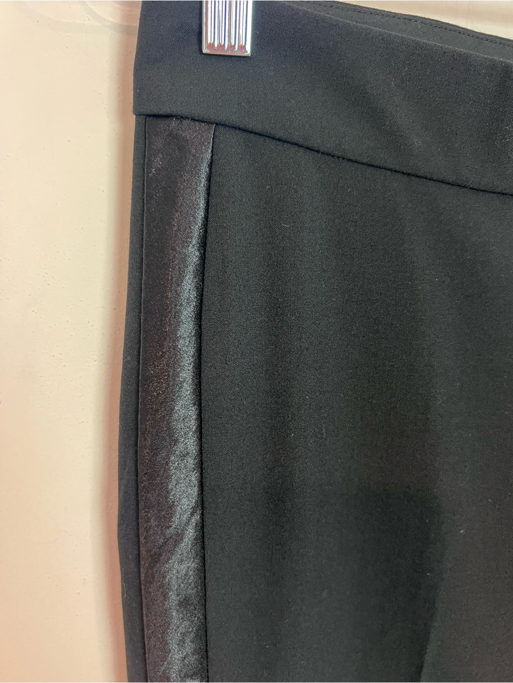 LAUNDRY BY SHELLI SEGIL BLACK TUXEDO STRIPE PANTS WOMENS SZ 4 - Picture 3 of 6